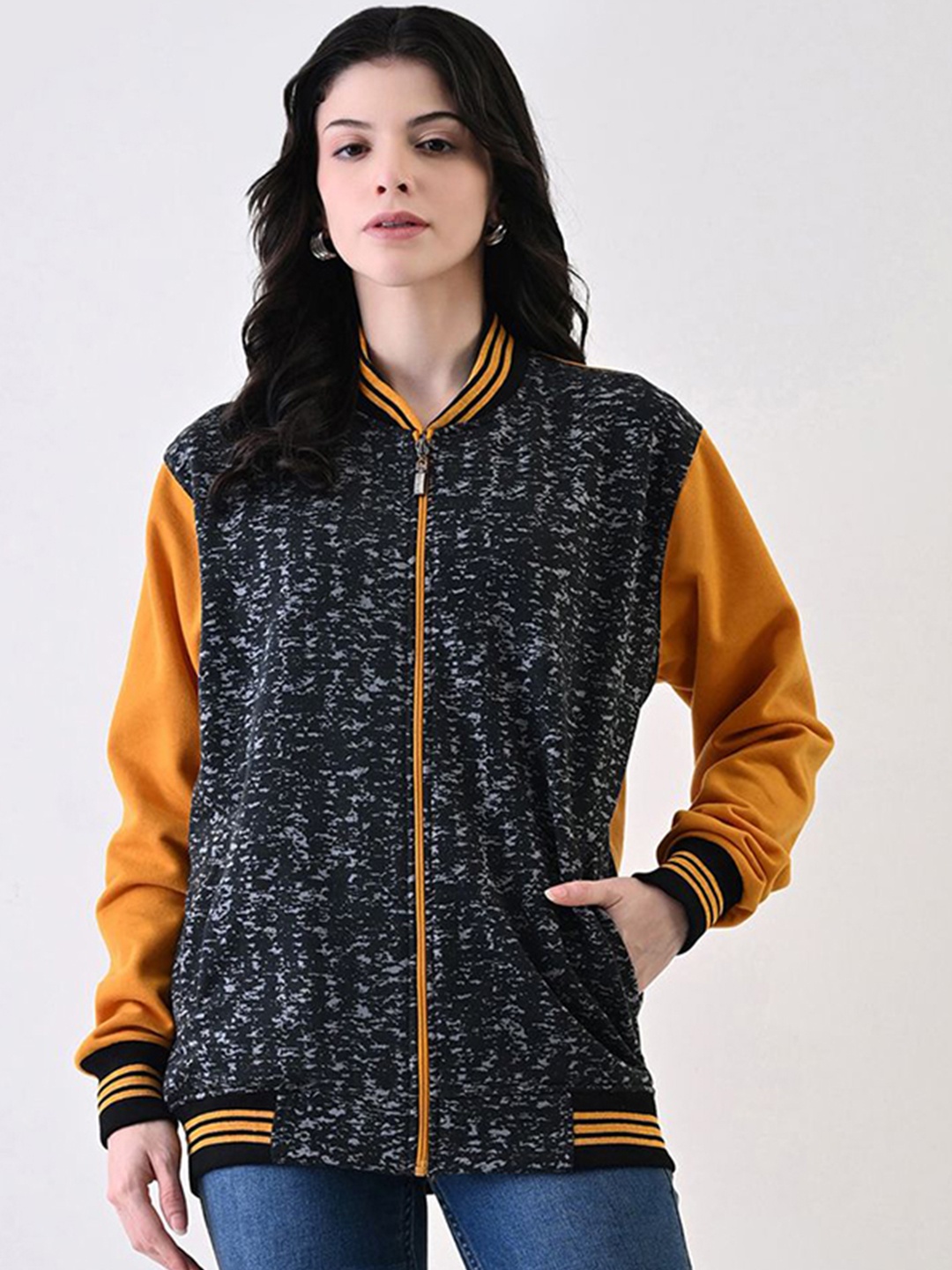 

BAESD Women Fleece Lightweight Open Front Jacket, Mustard