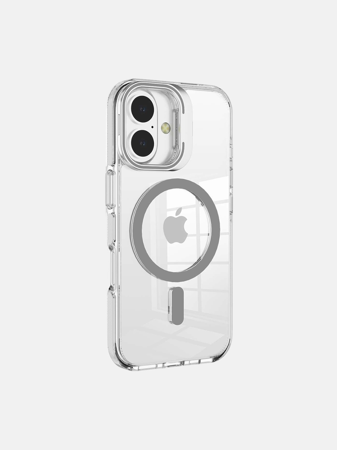 

macmerise Solid Printed iPhone 16 Plus Bumper Case Mobile Accessories, Grey