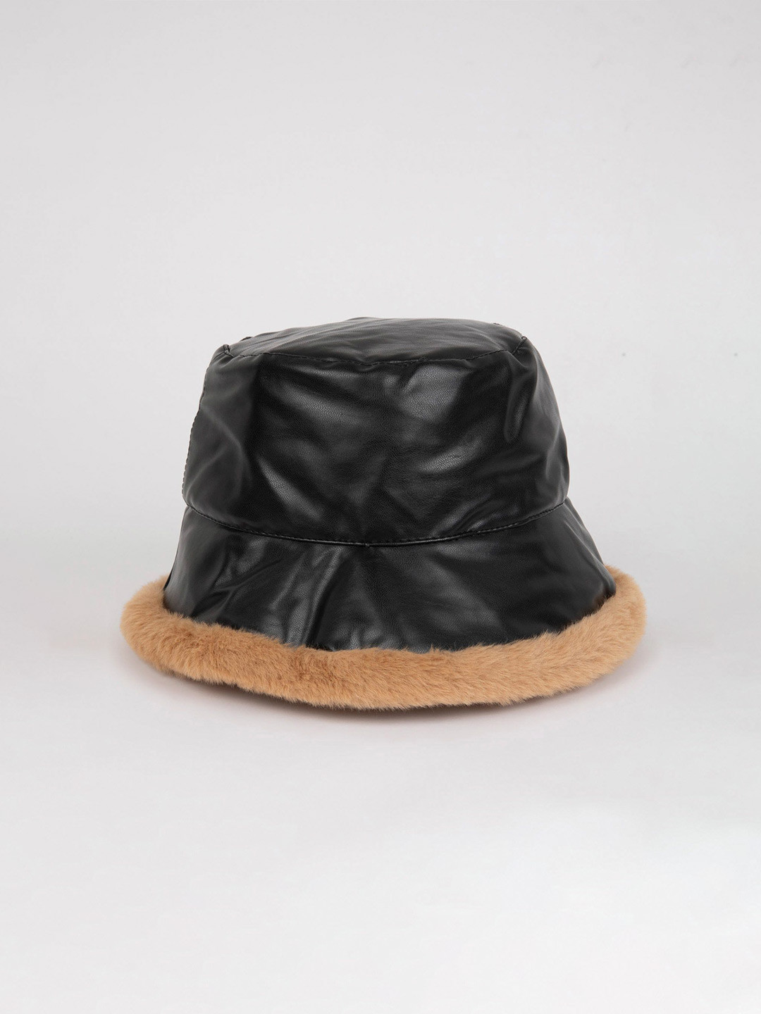 

DeFacto Self Design Bucket Hat, Black