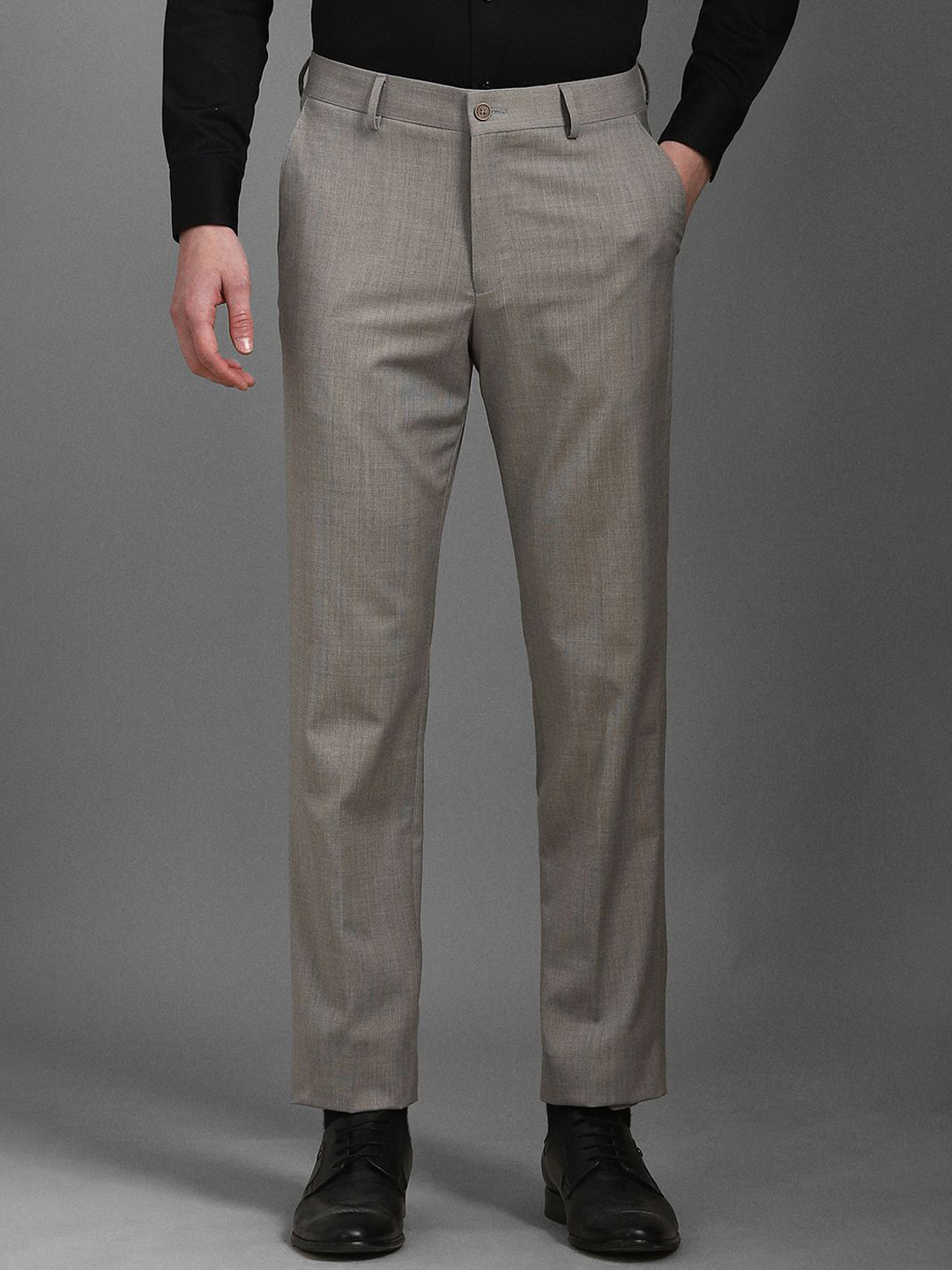 

Louis Philippe Men Slim Fit Trousers, Grey