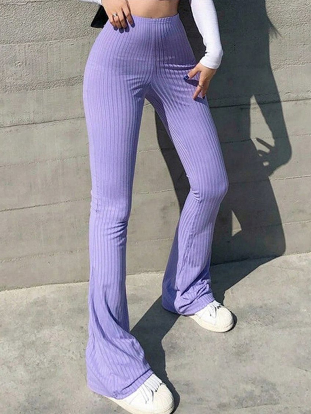 

StyleCast Women Flared Trousers, Purple