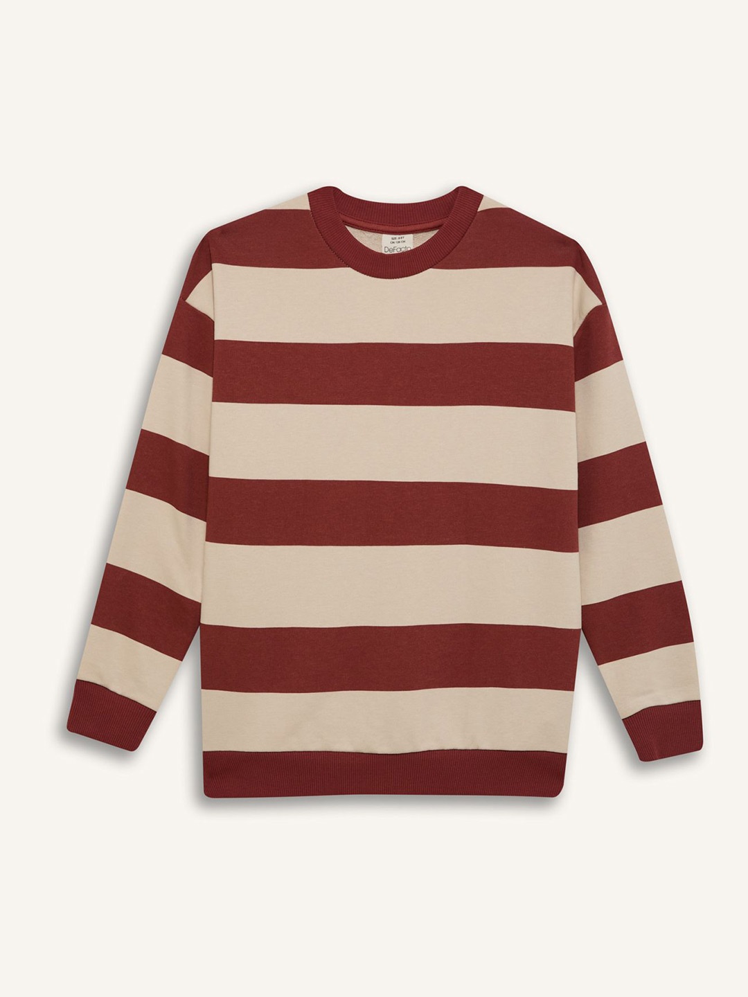 

DeFacto Boys Striped Pullover, Maroon