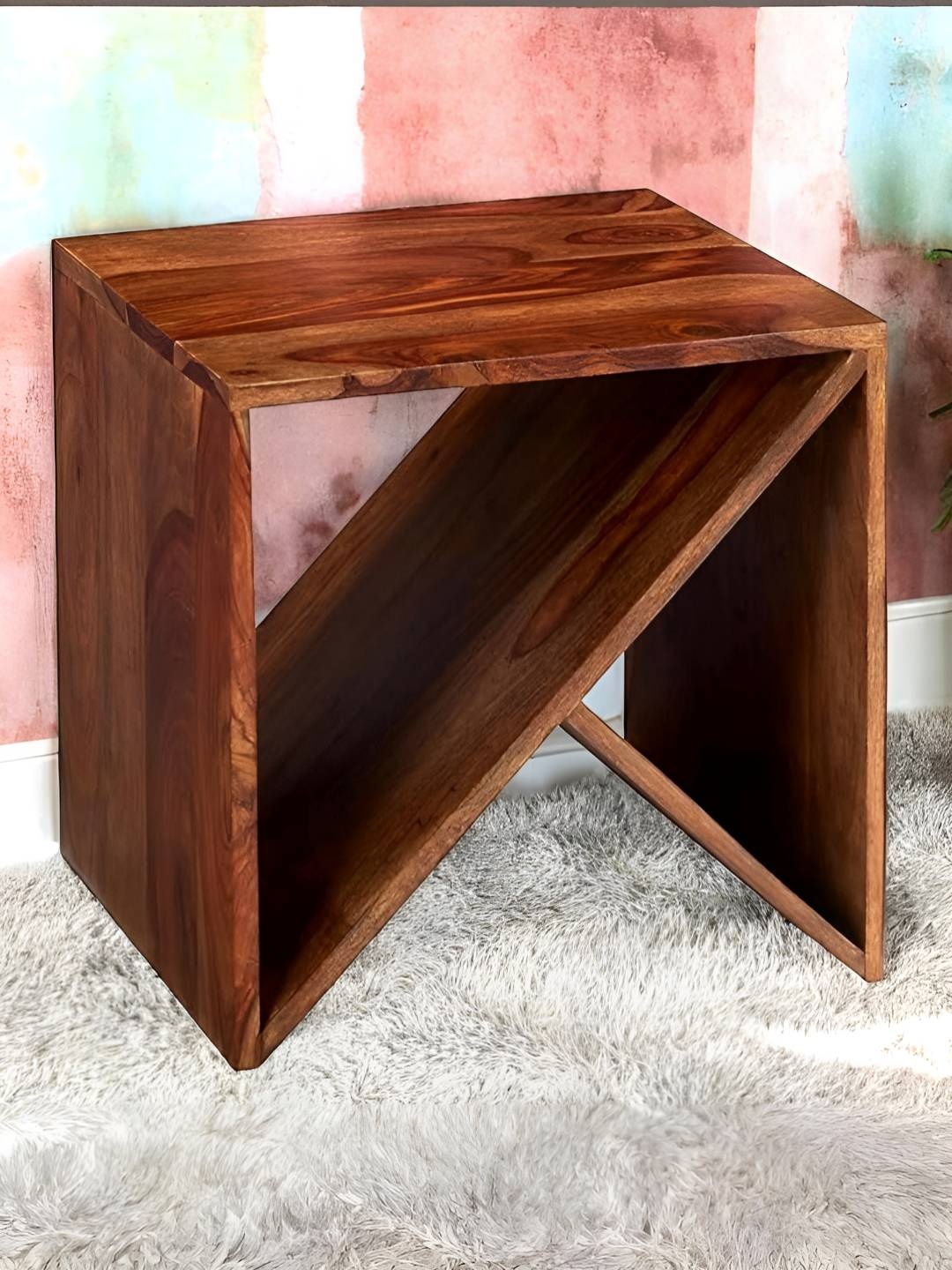 

Ikiriya Beige Square Bedside Table