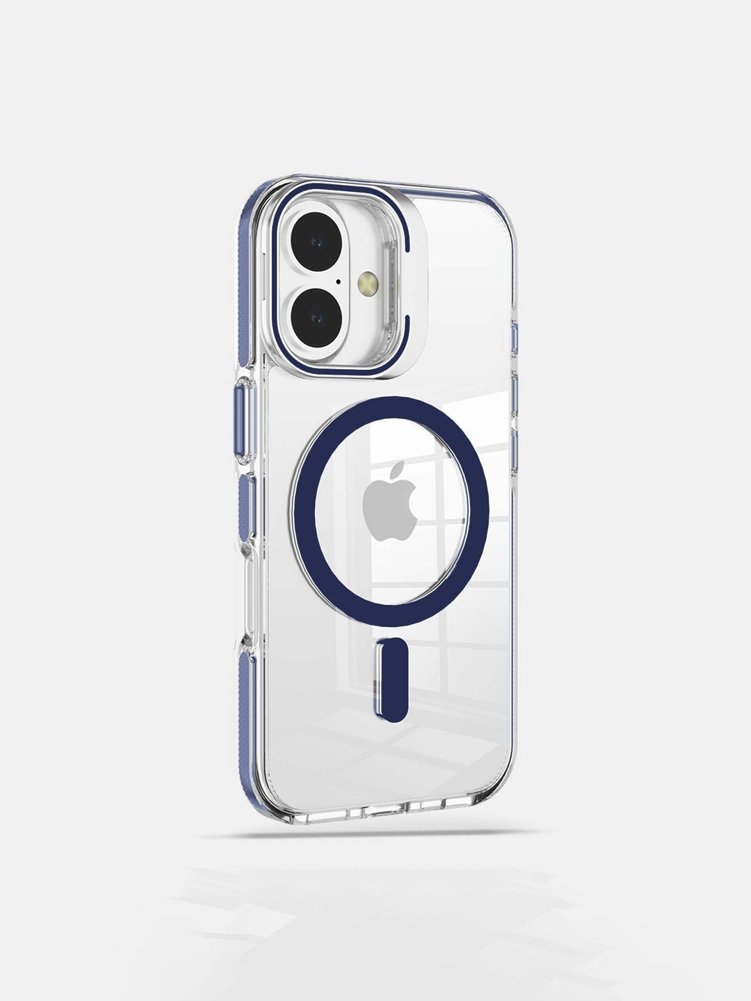 

macmerise Solid Printed iPhone 16 Plus Bumper Case Mobile Accessories, Blue