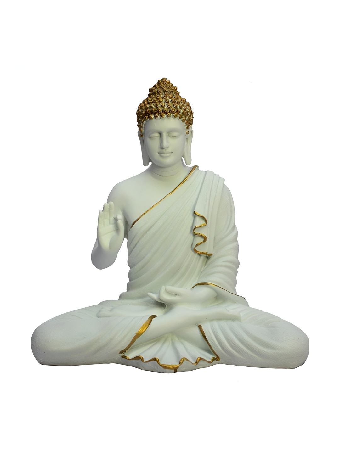 

Craft N Decor Off White Buddha Idol Showpiece