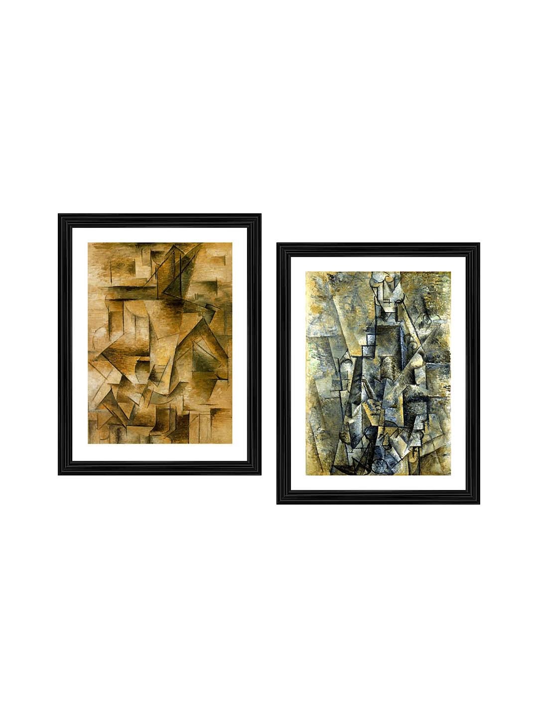 

Adventures India Green & Blue 2 Pieces Abstract Wooden Wall Arts