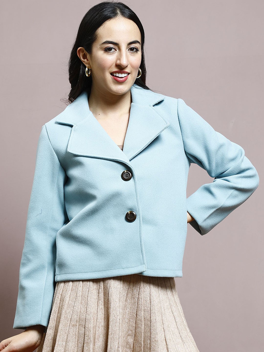 

Athena Oversized-Fit Casual Blazer, Blue