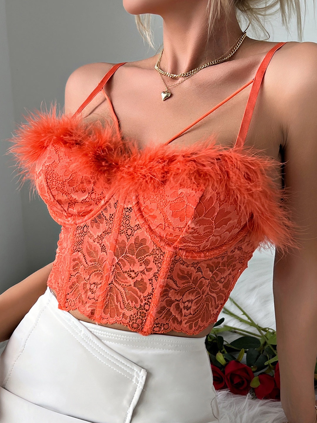 

bebe Top, Orange