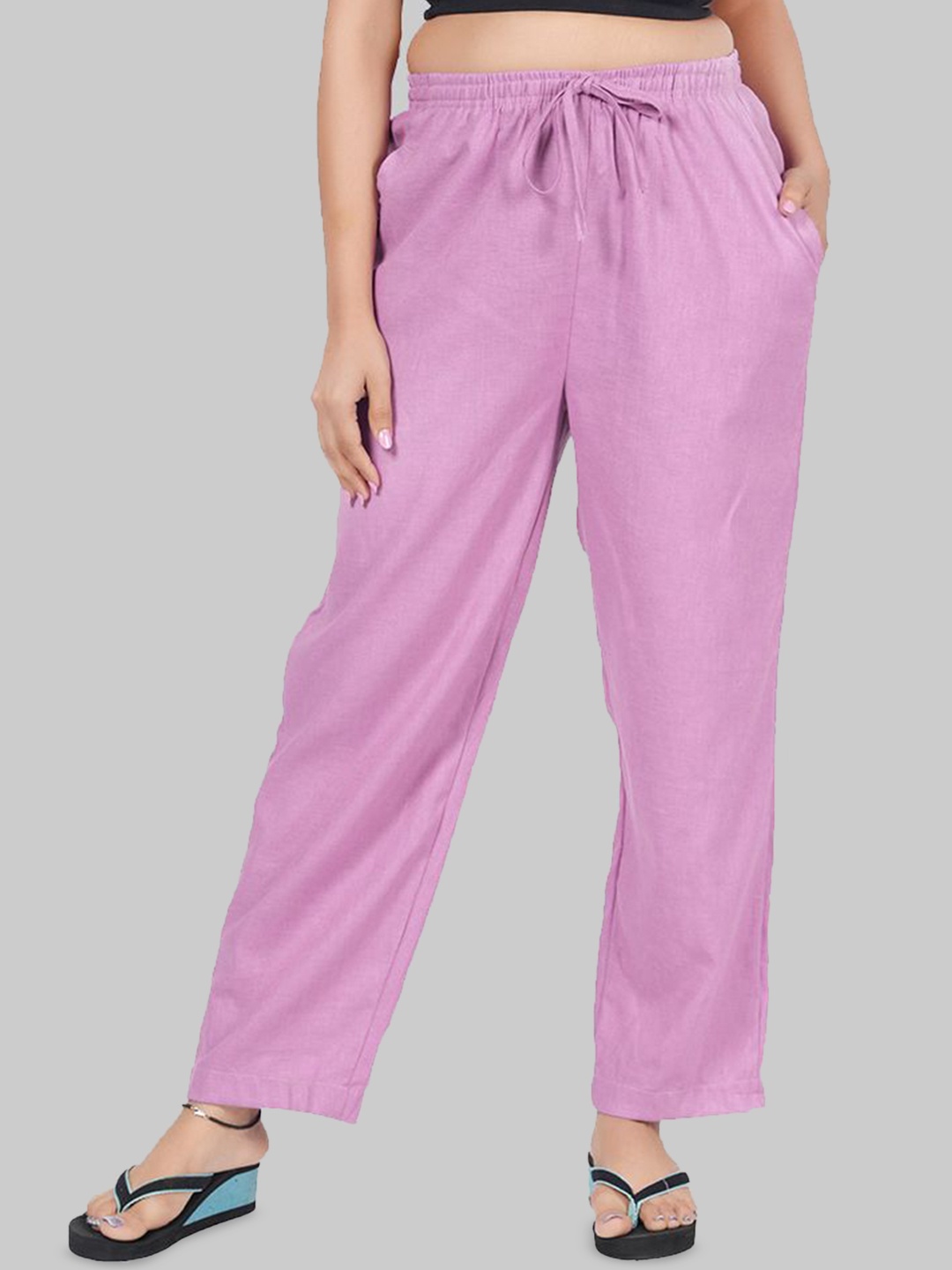 

Style Shoes Women Mid-Rise Lounge Pants, Purple