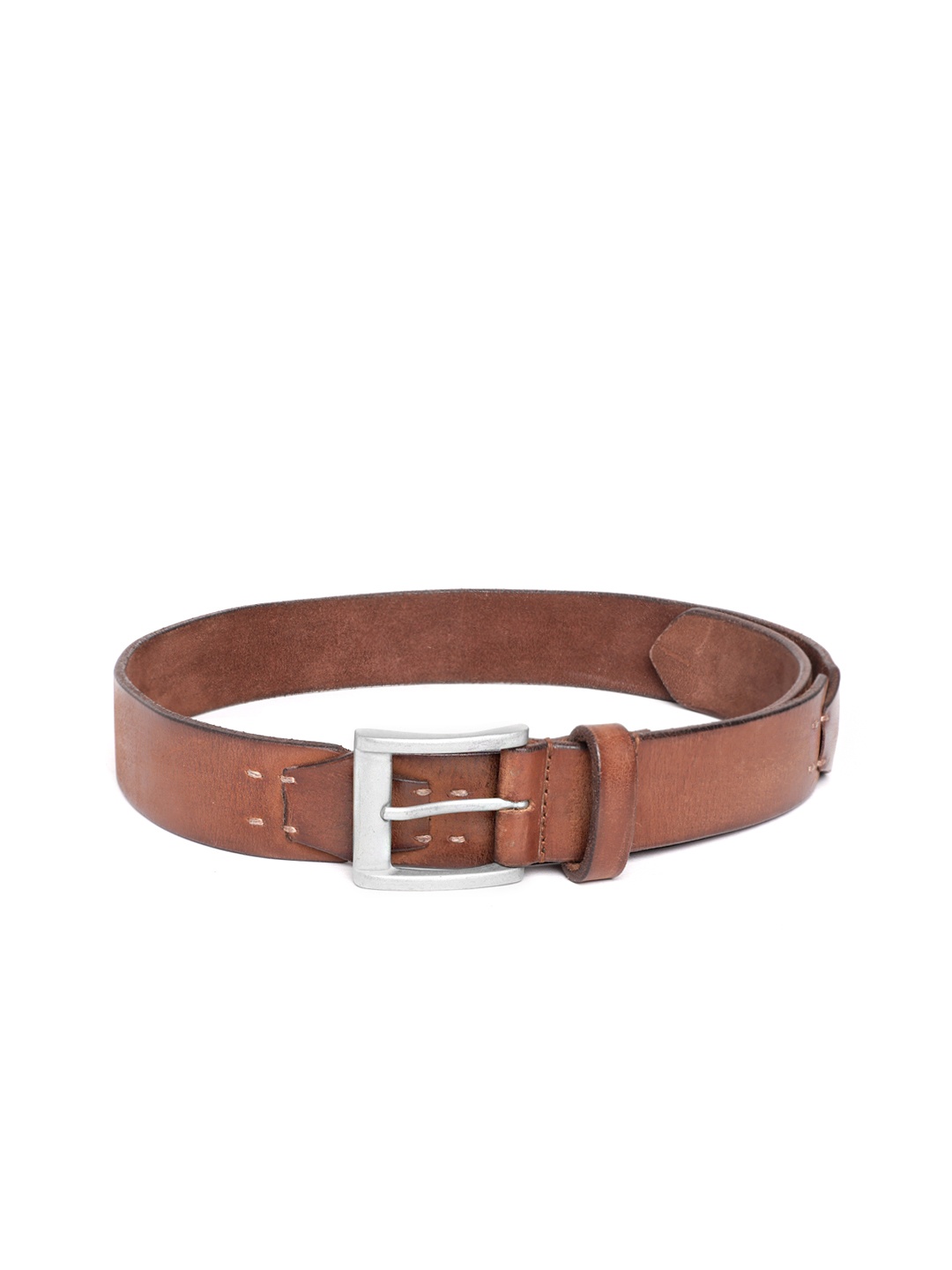 

ART N VINTAGE Men Leather Belt, Brown