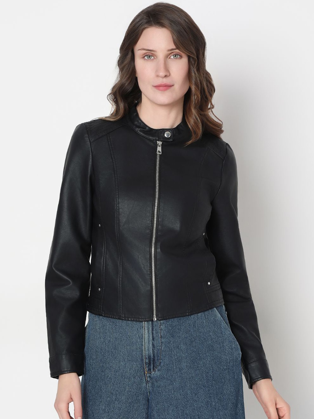 

Vero Moda Women Lightweight Biker Jacket, Black