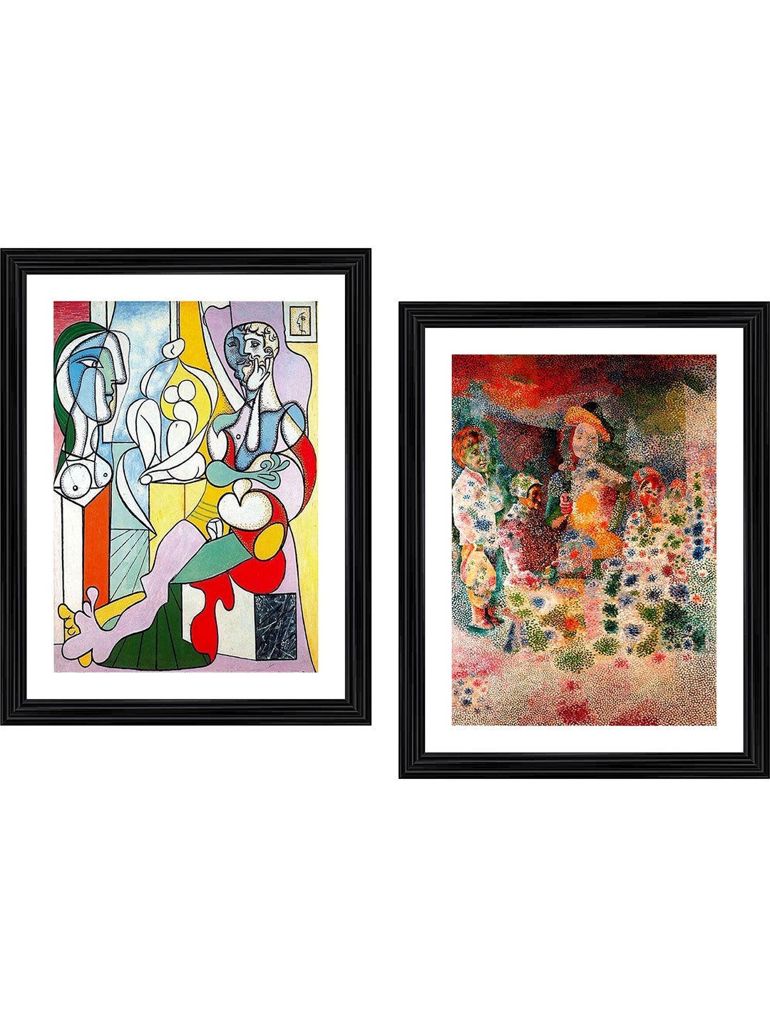 

Adventures India Red & White 2 Pieces Wooden Wall Arts