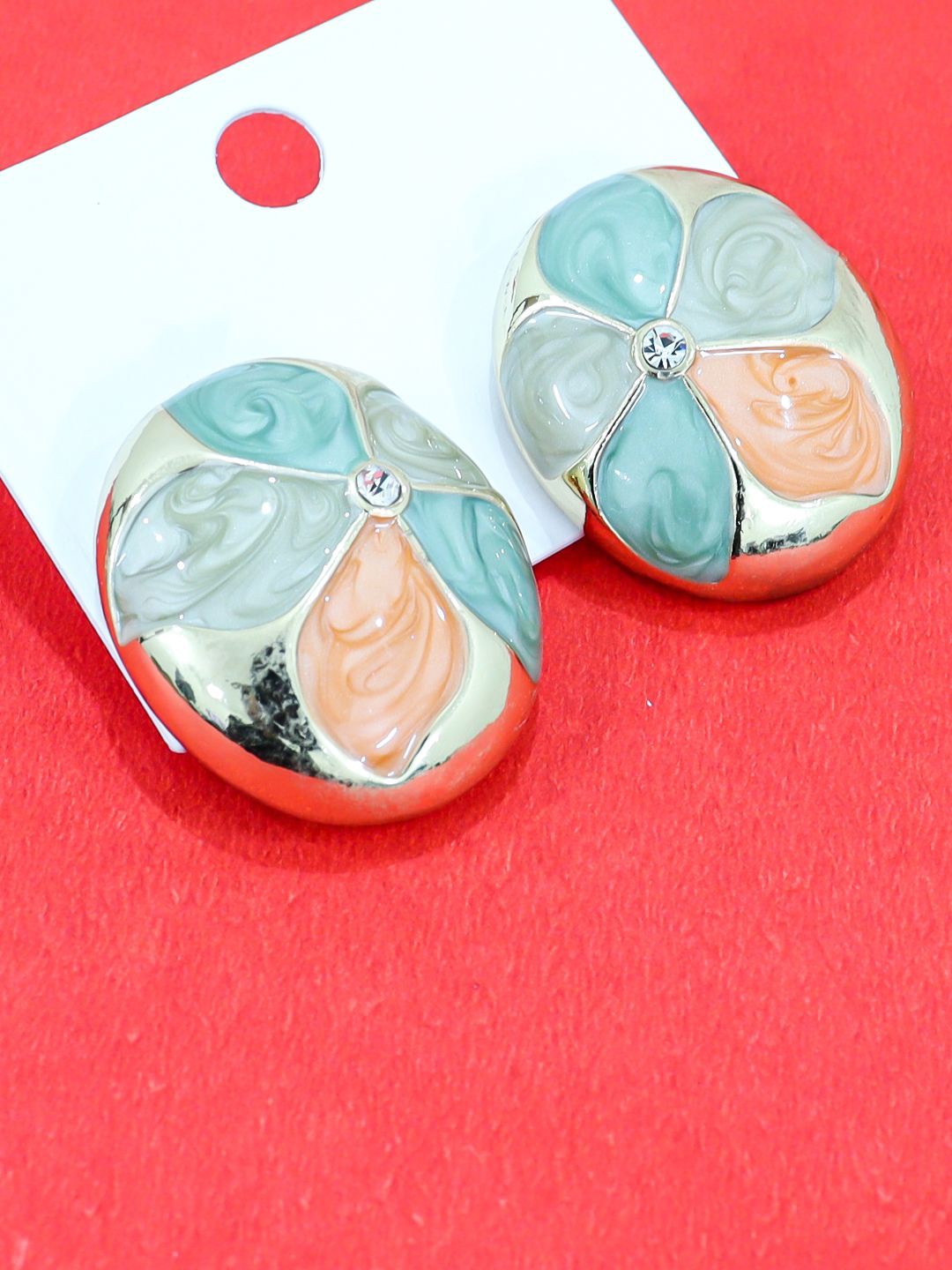 

FIMBUL Floral Studs Earrings, Multi