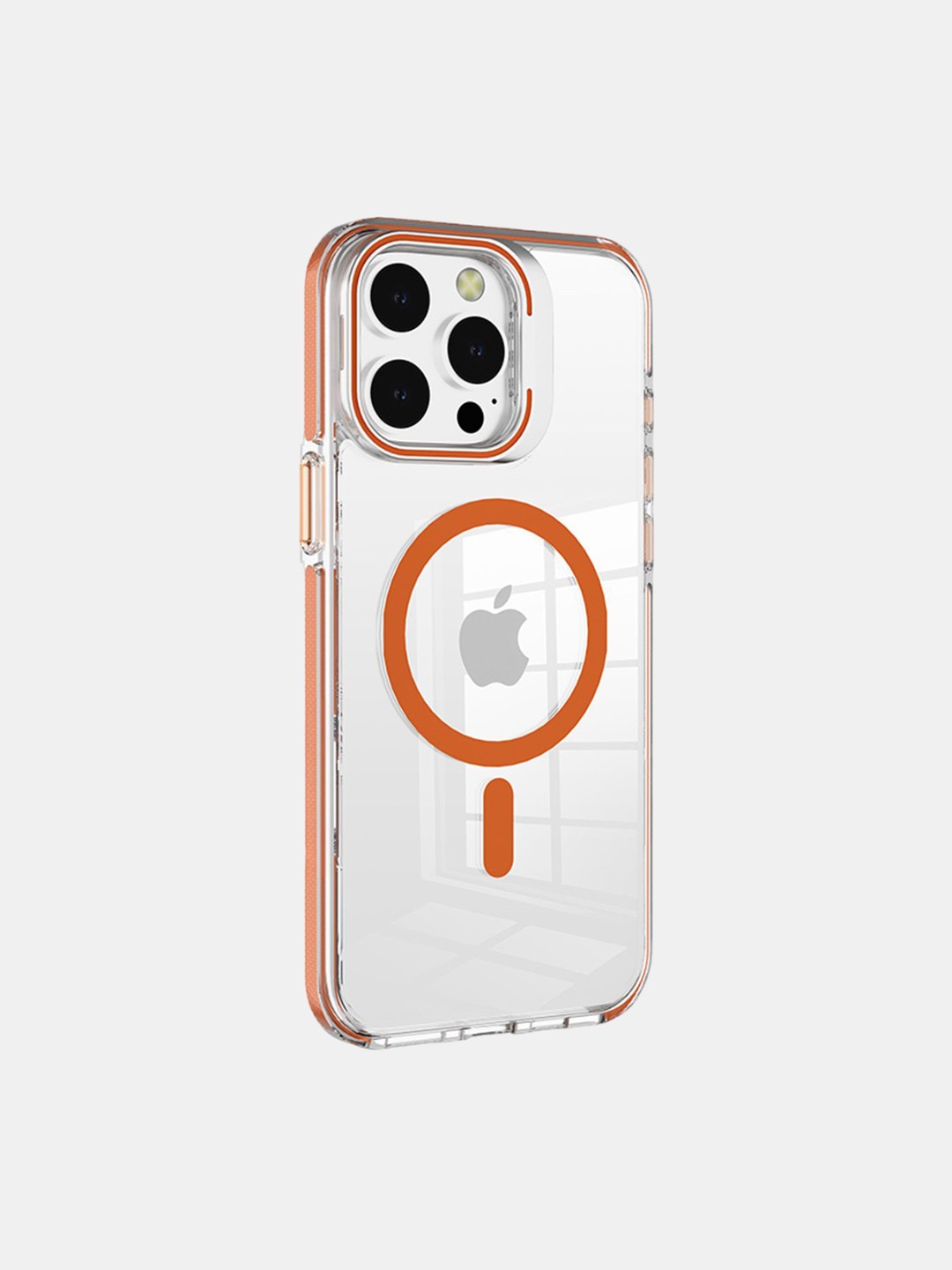

macmerise Solid Printed iPhone 15 Pro Bumper Case Mobile Accessories, Orange