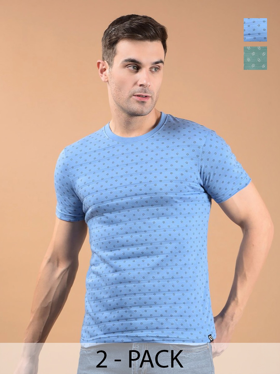 

Dollar Men 2 Printed Pockets T-shirt, Multi