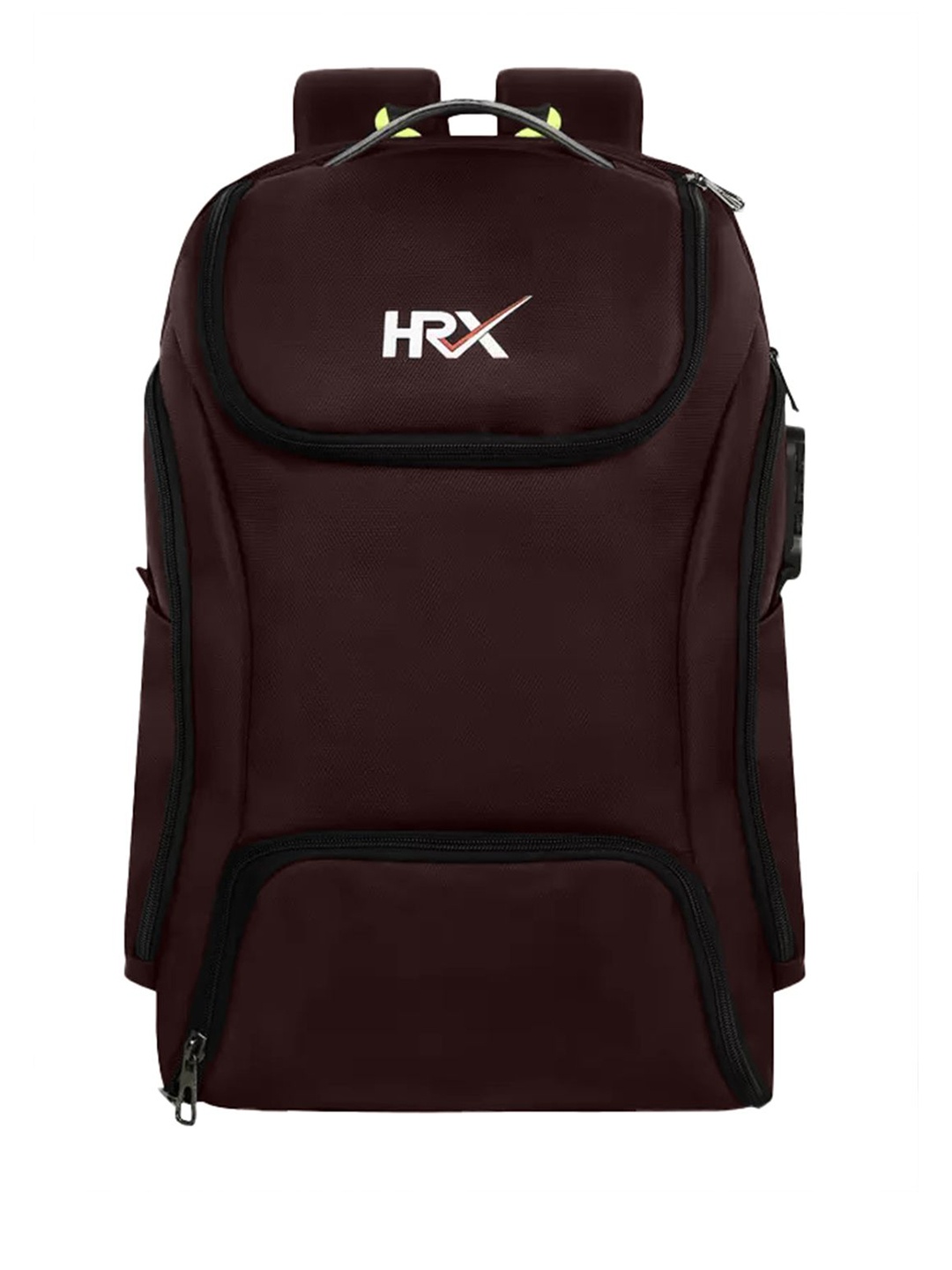 

HRX by Hrithik Roshan Unisex Brand Logo Ergonomic Backpack, Burgundy