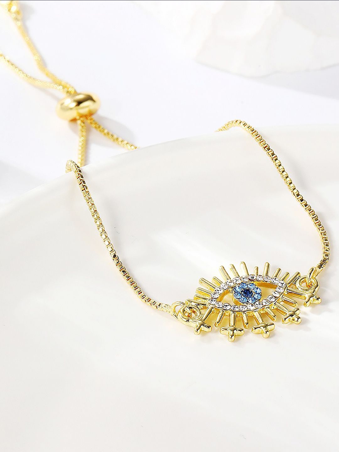 

StyleCast x Revolte Women Handcrafted Gold-Plated Charm Bracelet