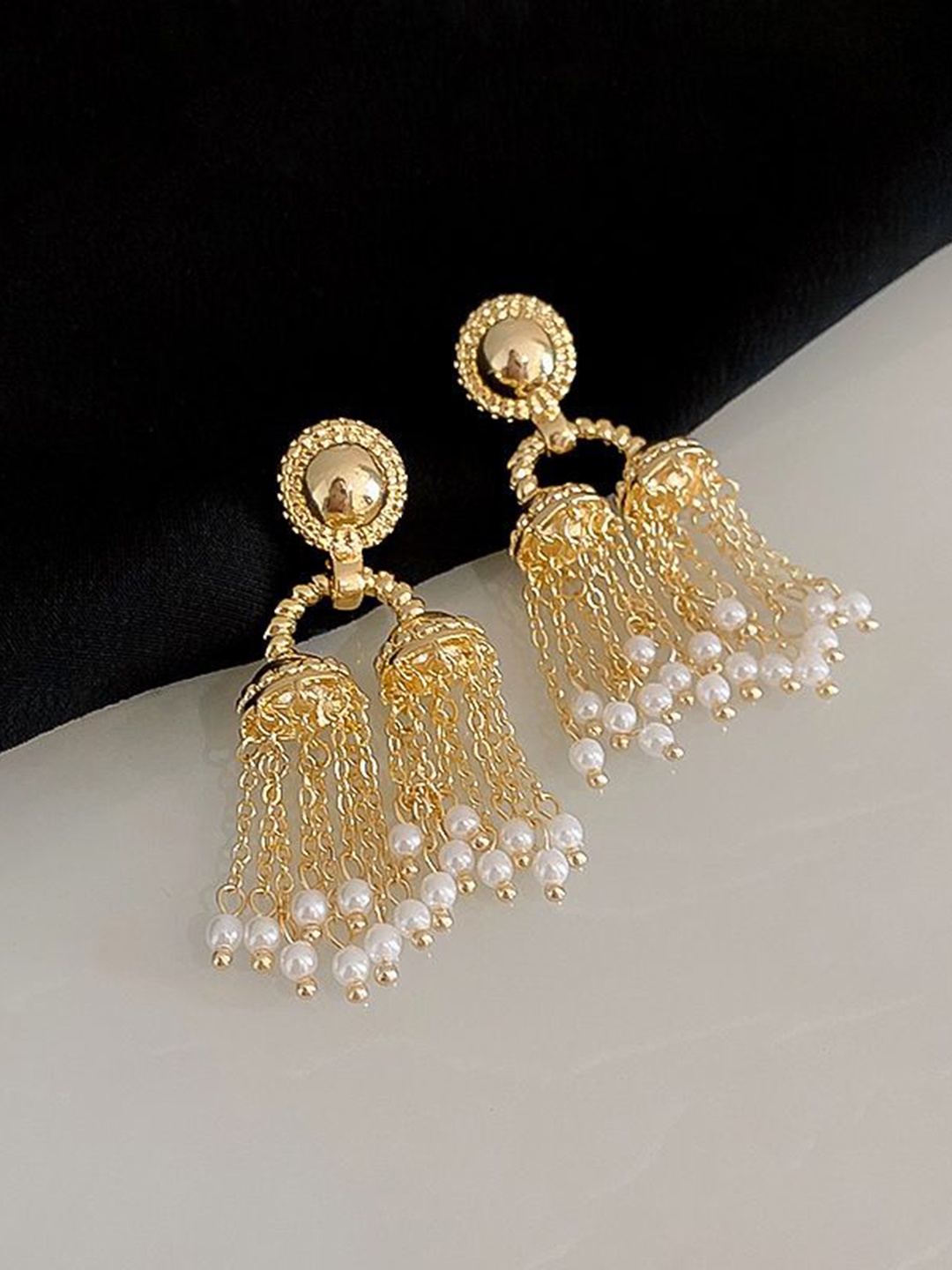 

Just Lil Things Contemporary Jhumkas Earrings, Multi