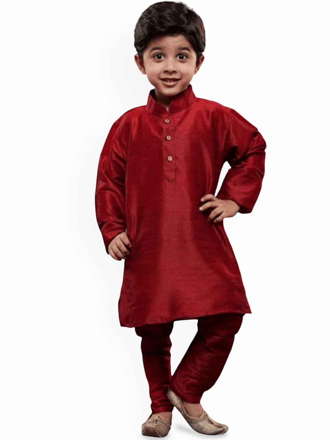 

BAESD Boys Regular Kurta with Pyjamas, Maroon