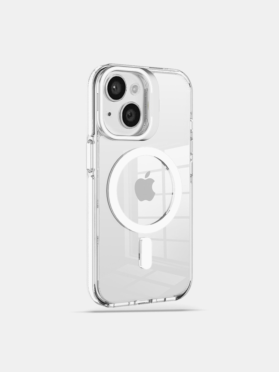 

macmerise Solid Printed iPhone 15 Plus Bumper Case Mobile Accessories, White