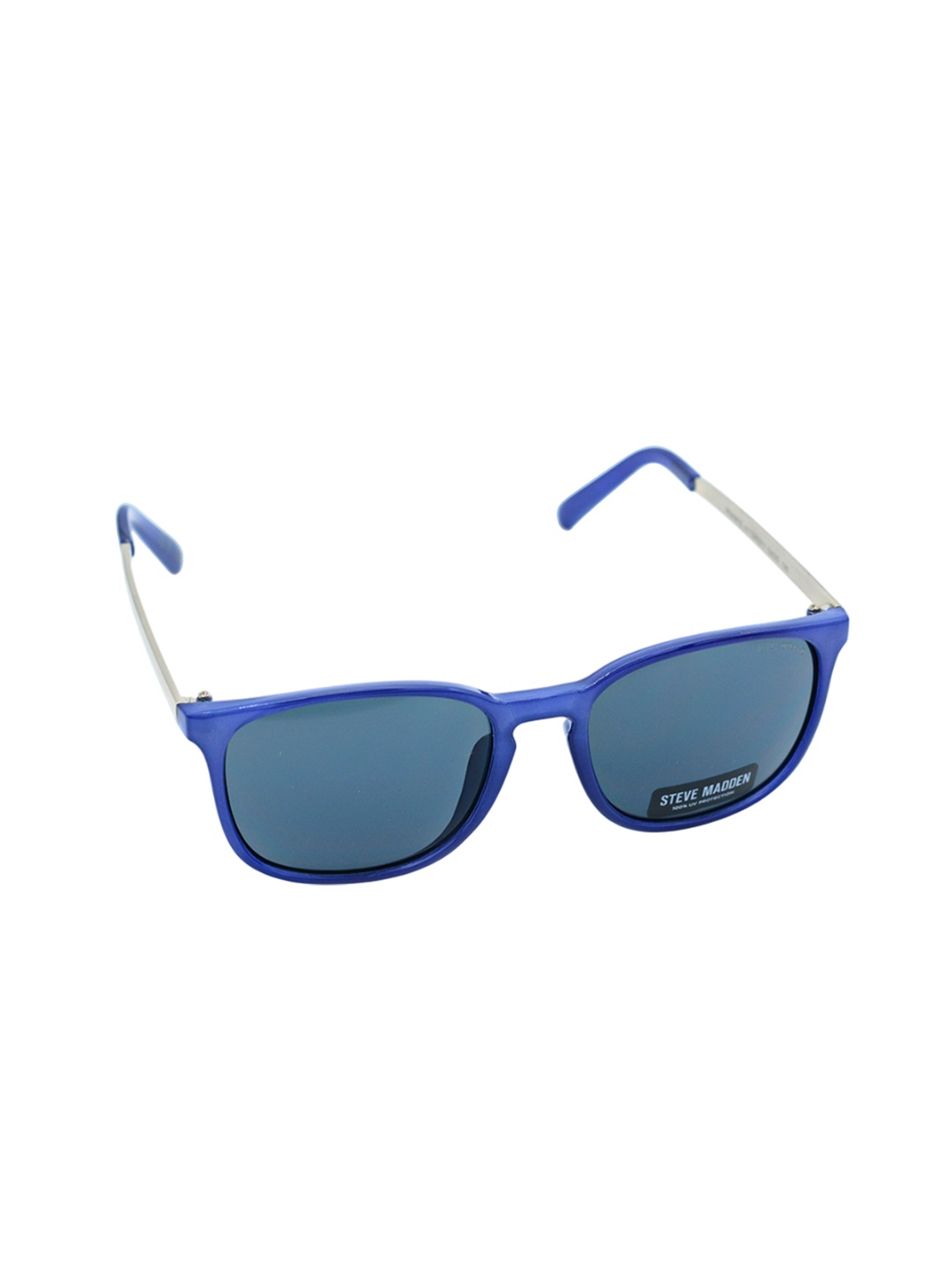 

Steve Madden Men FRANKIE Round Sunglasses with UV Protected Lens X17145, Blue