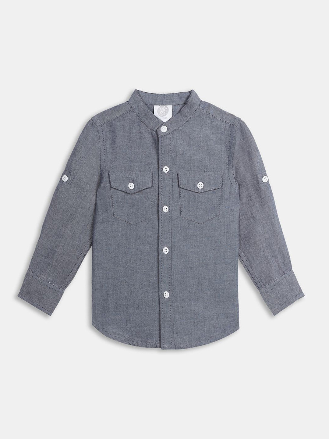 

YK Boys Classic Opaque Casual Shirt, Grey