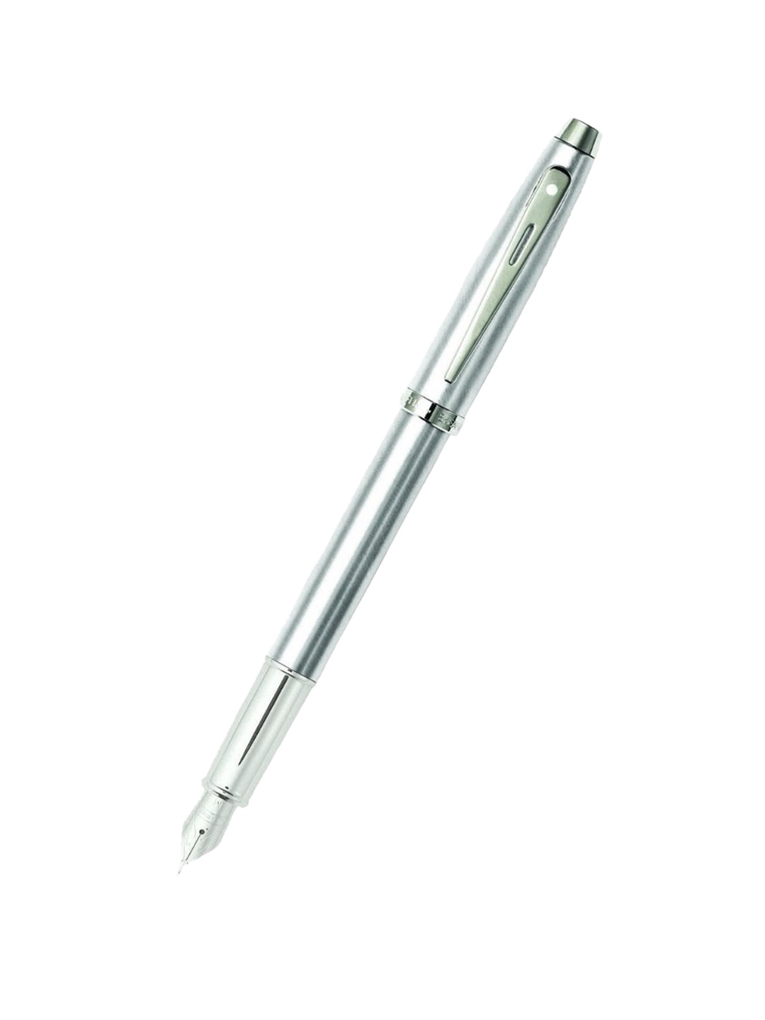 

Sheaffer Brushed Chrome Gift 100 Medium Nib Premium Fountain Pen, Silver