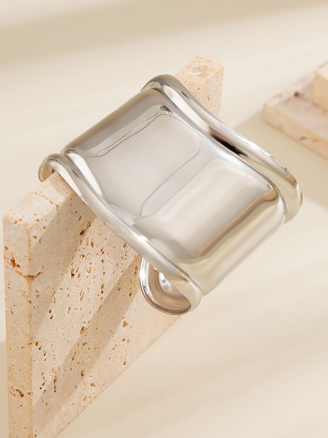 

StyleCast x Revolte Women Handcrafted Silver-Plated Cuff Bracelet