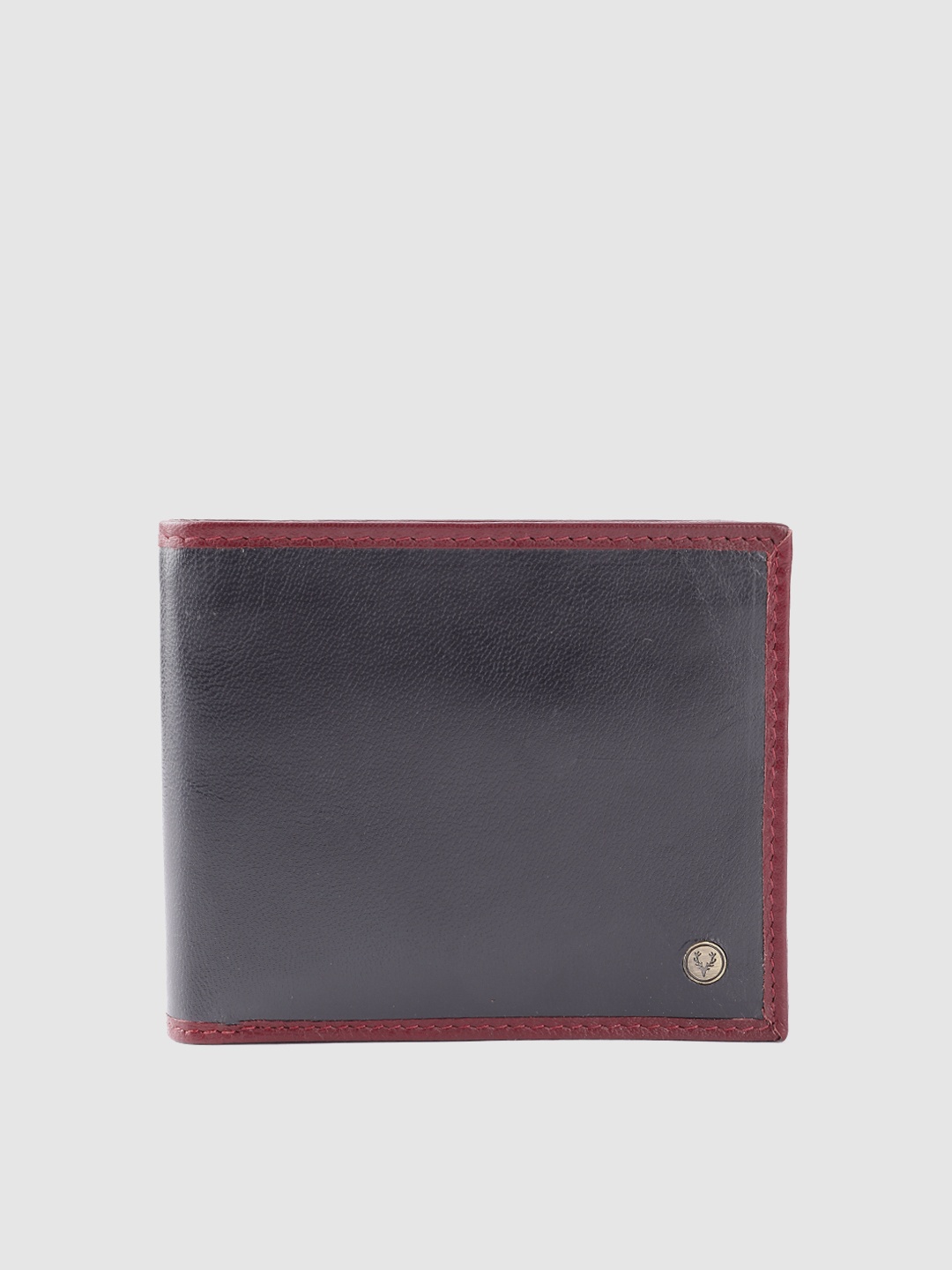 

Allen Solly Men Leather Two Fold Wallet, Navy blue