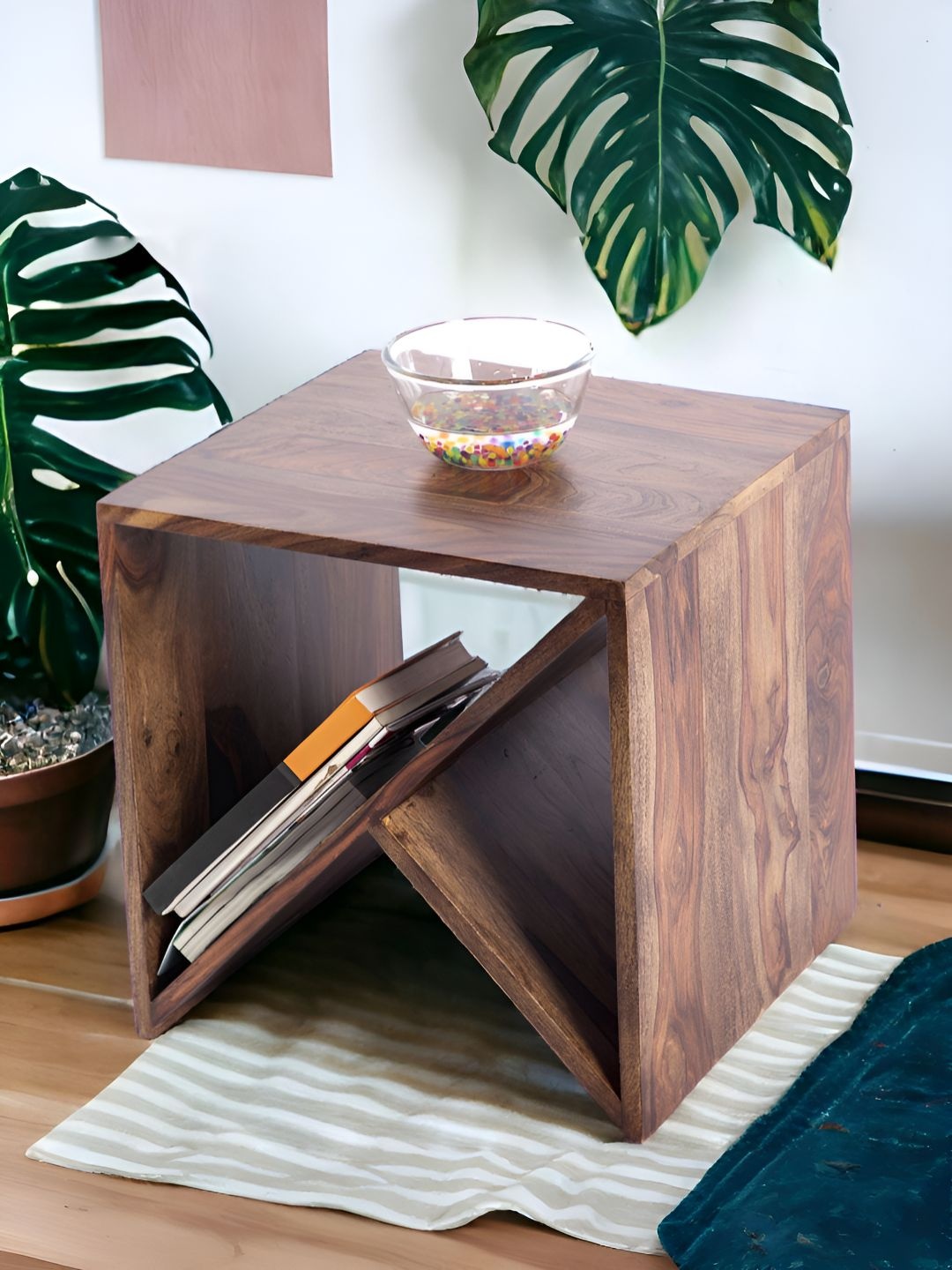 

Ikiriya Beige Square Shaped Bedside Table