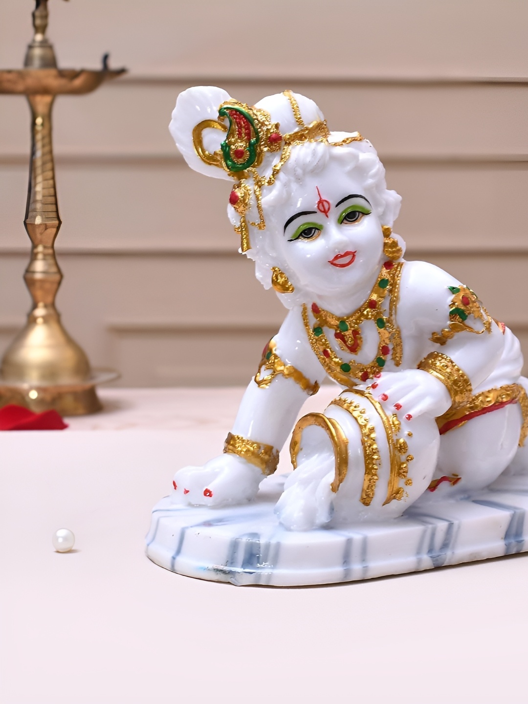

Craft N Decor White Religious Idol Showpiece