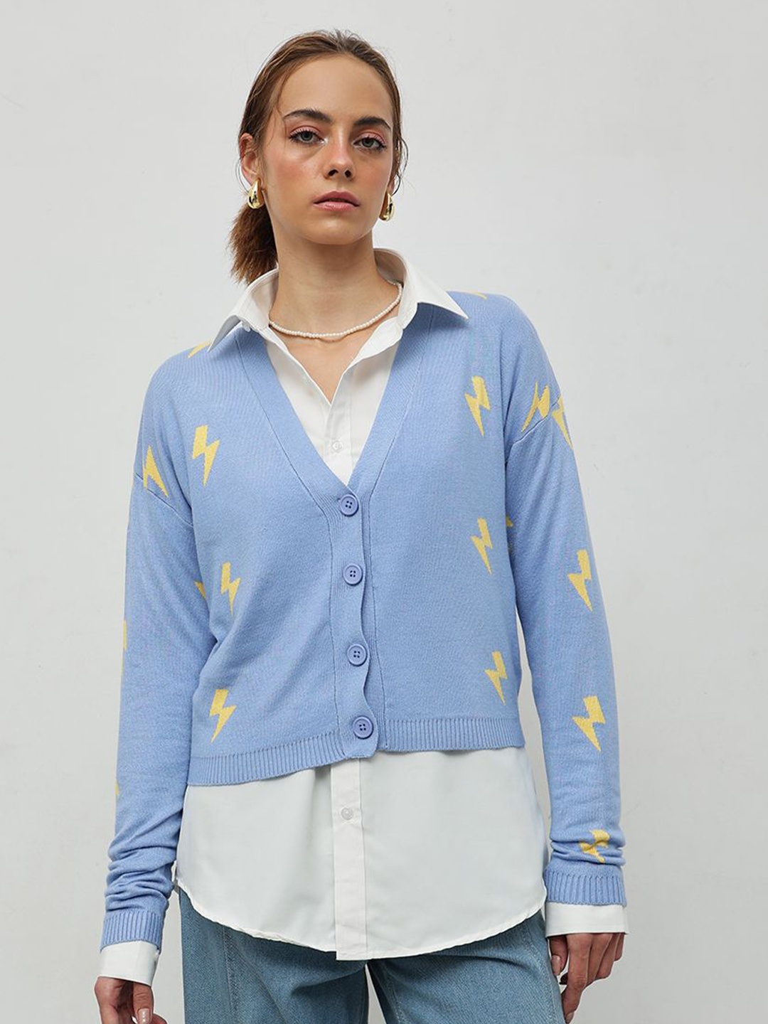 

STREET 9 Women Cardigan, Blue