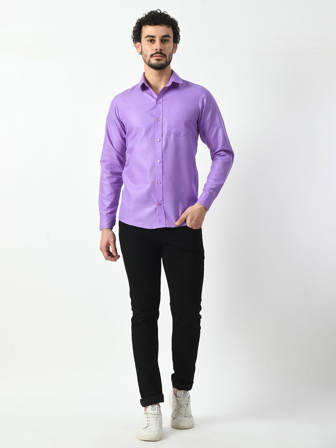 

PRINTINDIA Men Classic Opaque Casual Shirt, Purple