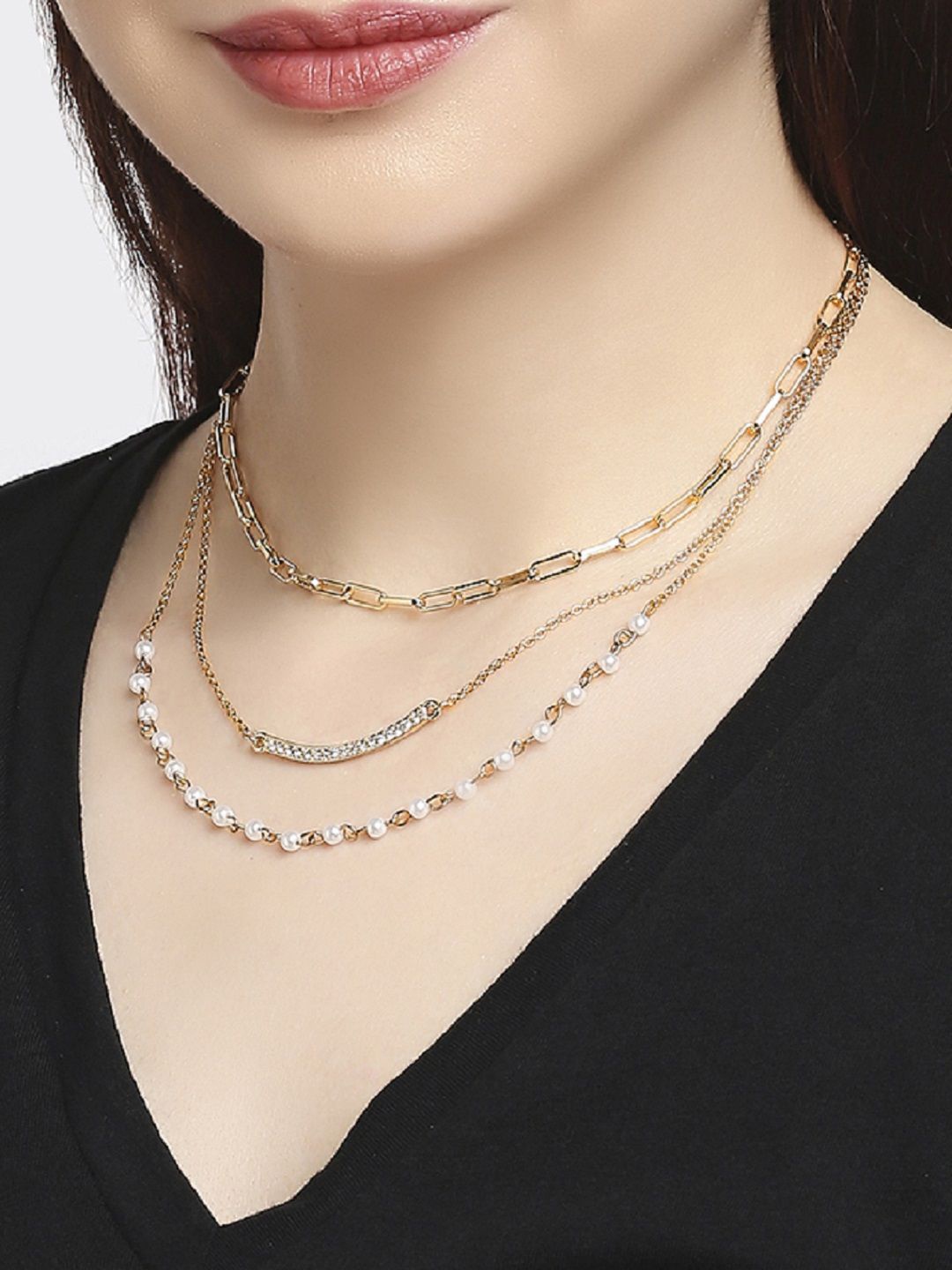 

DressBerry Layered Necklace, Gold