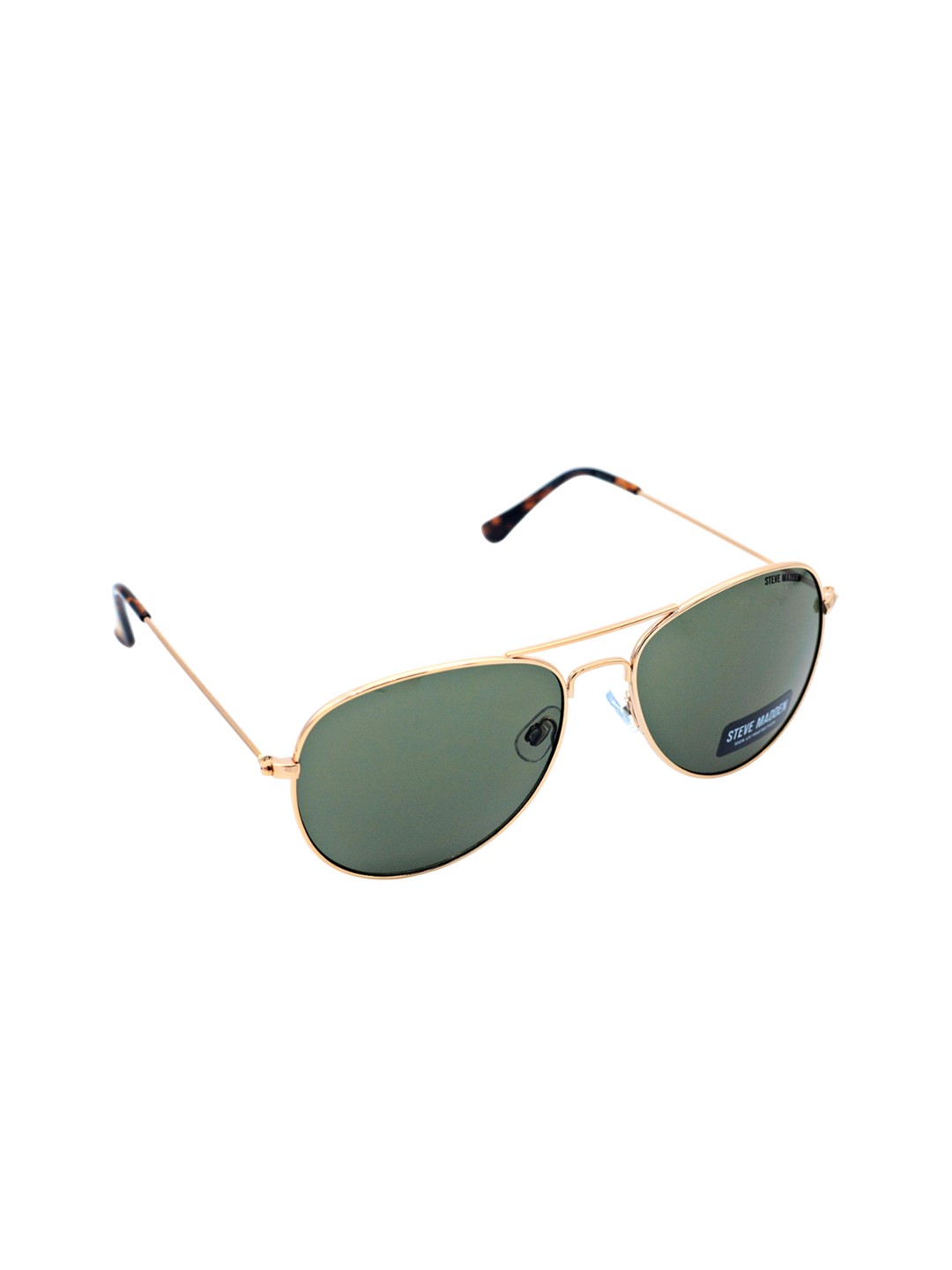 

Steve Madden Men Aviator Sunglasses with UV Protected Lens X17119, Green