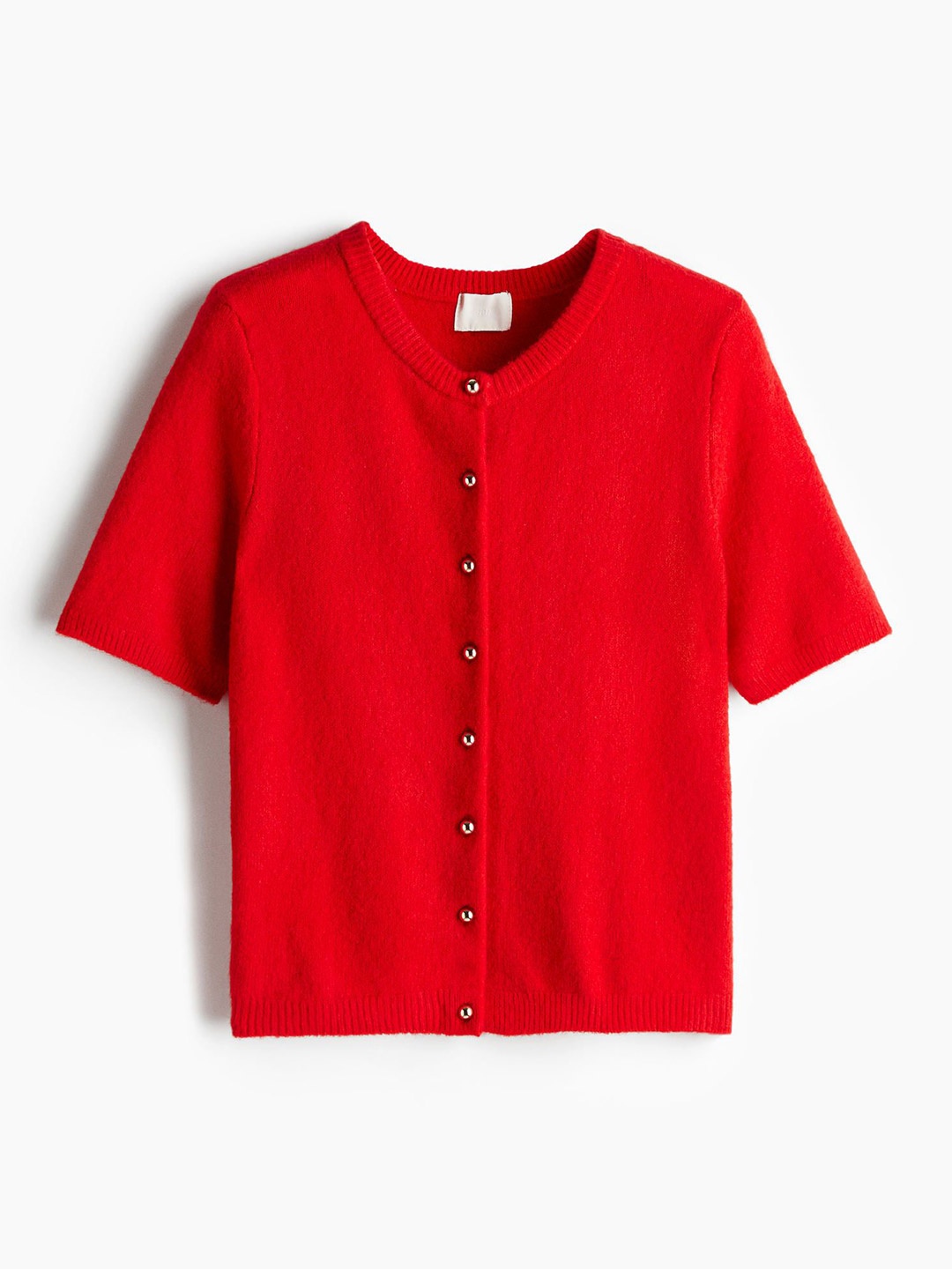 

H&M Knitted Cardigan, Red