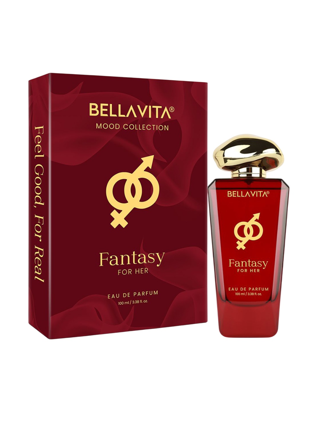 

Bella Vita Organic Women Fantasy Long Lasting Eau De Parfum - 100 ml, Red