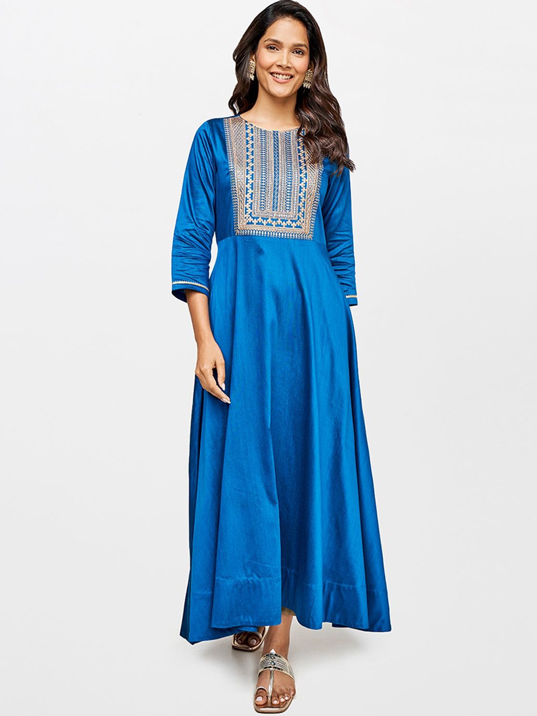 

Global Desi Women Kurta, Teal