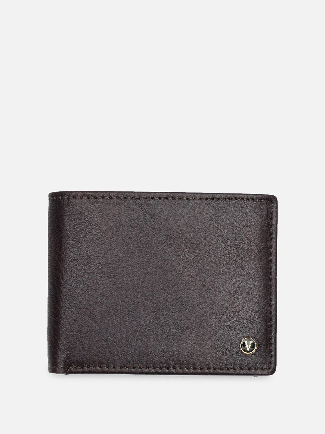 

Van Heusen Men Leather Two Fold Wallet, Brown