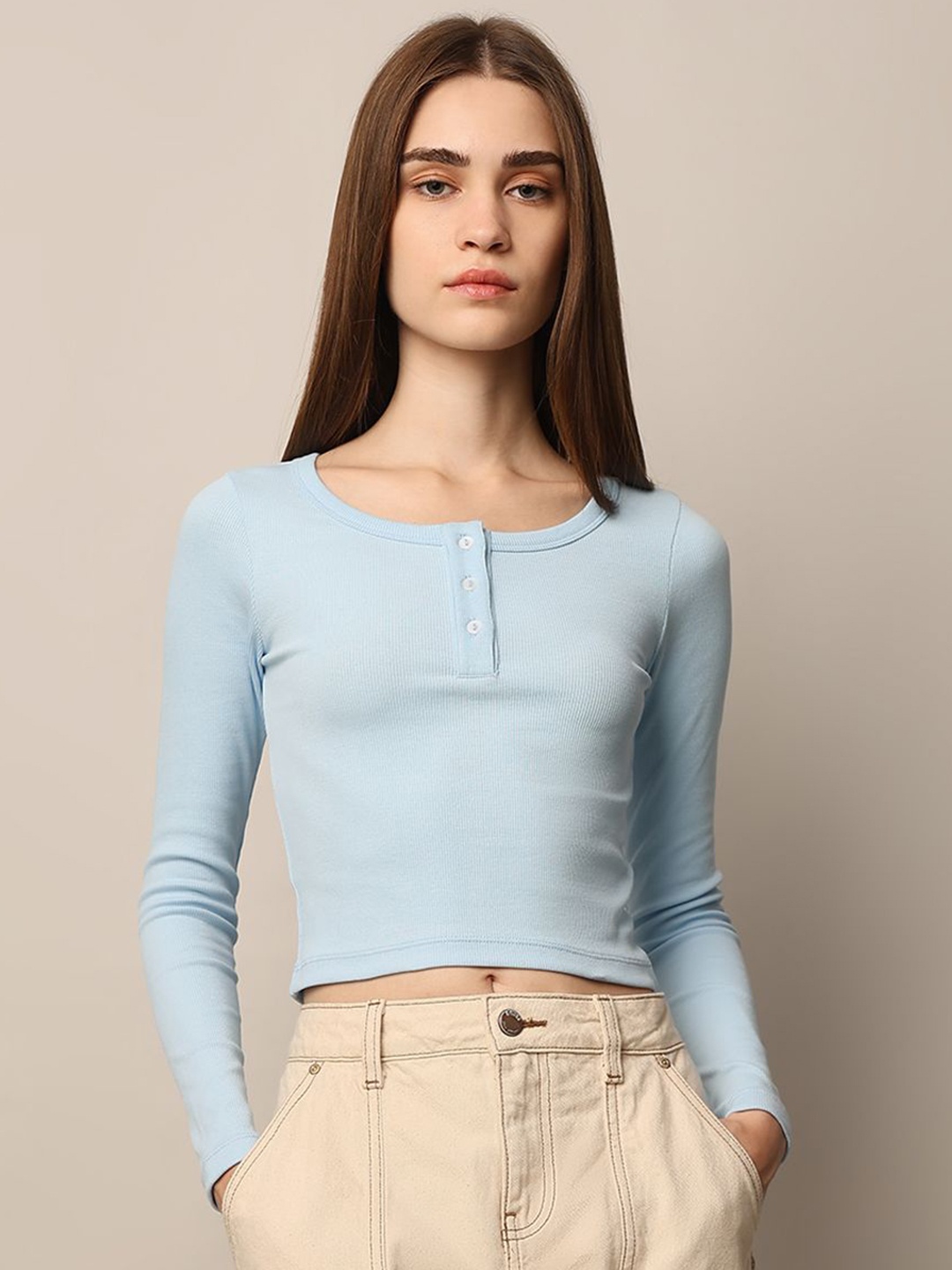 

ONLY Women Slim Fit T-shirt, Blue