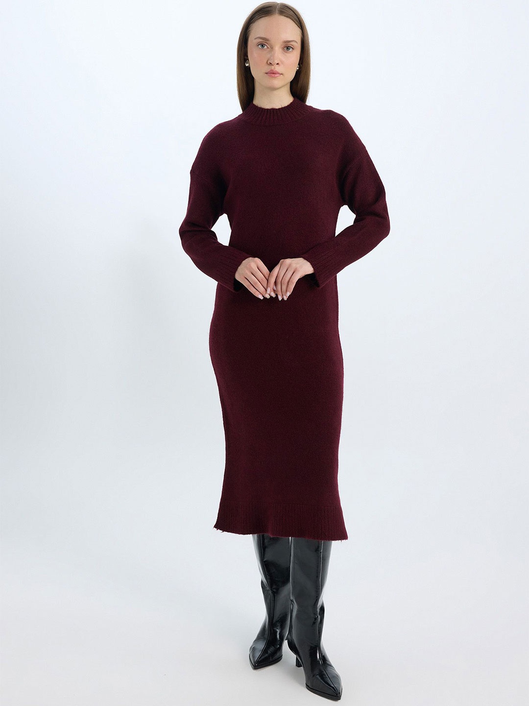 

DeFacto Midi Dress, Na