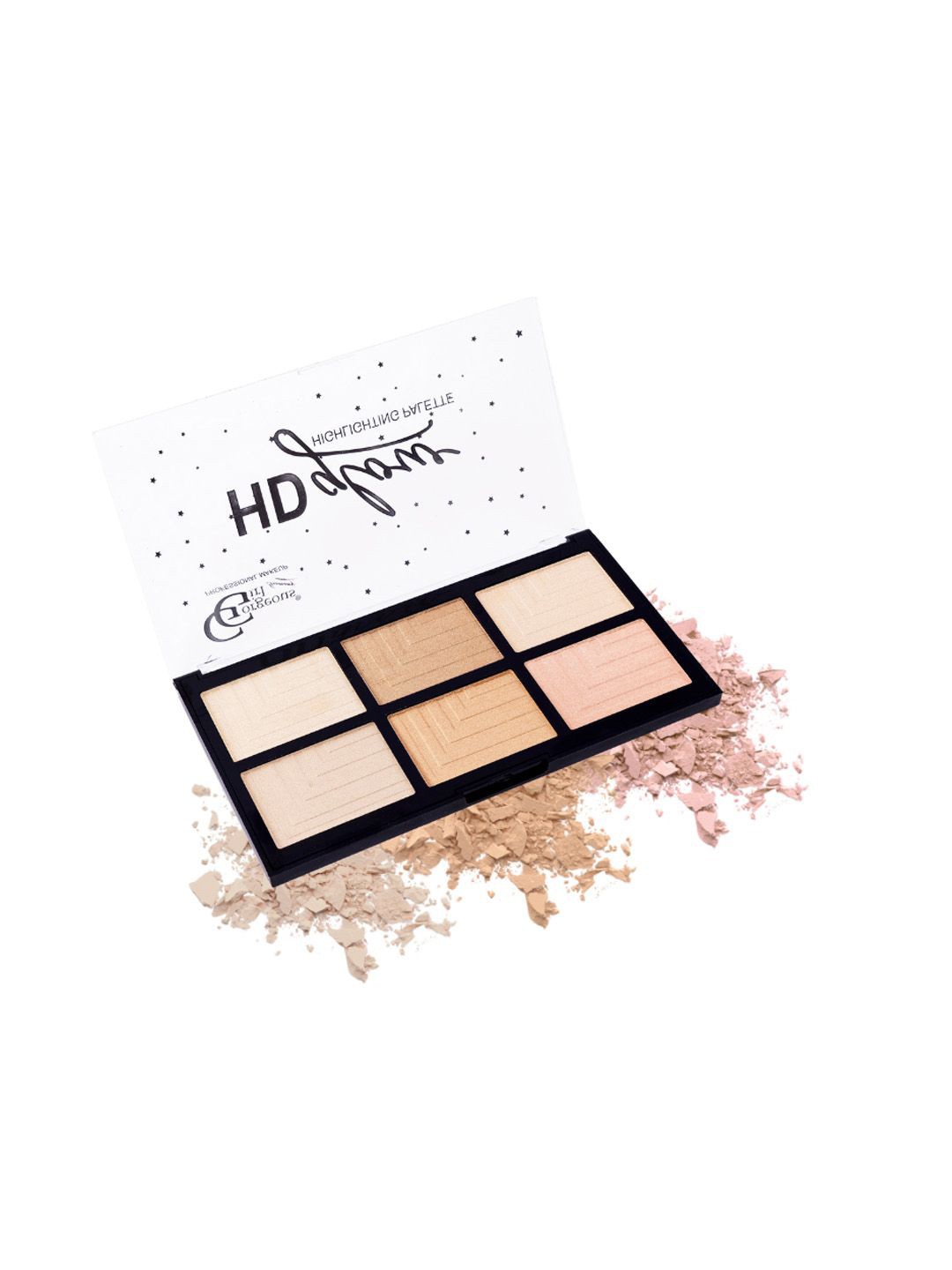

Gorgeous Girl 6 Color HD Glow Highly Pigmented & Blendable Highlighter 30 g - Shade 01, Multi