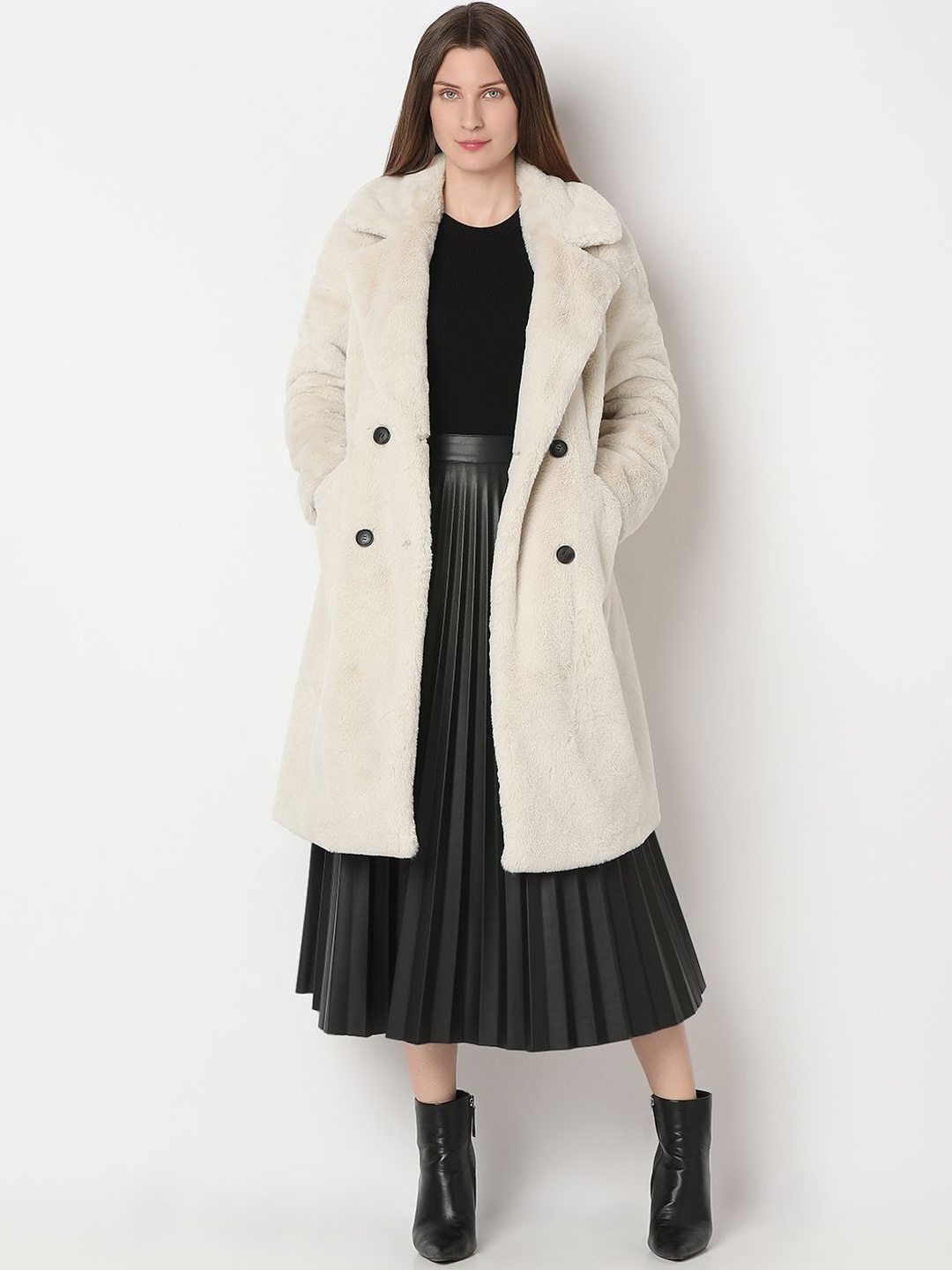 

Vero Moda Women Double-Breasted Trench coat, Beige