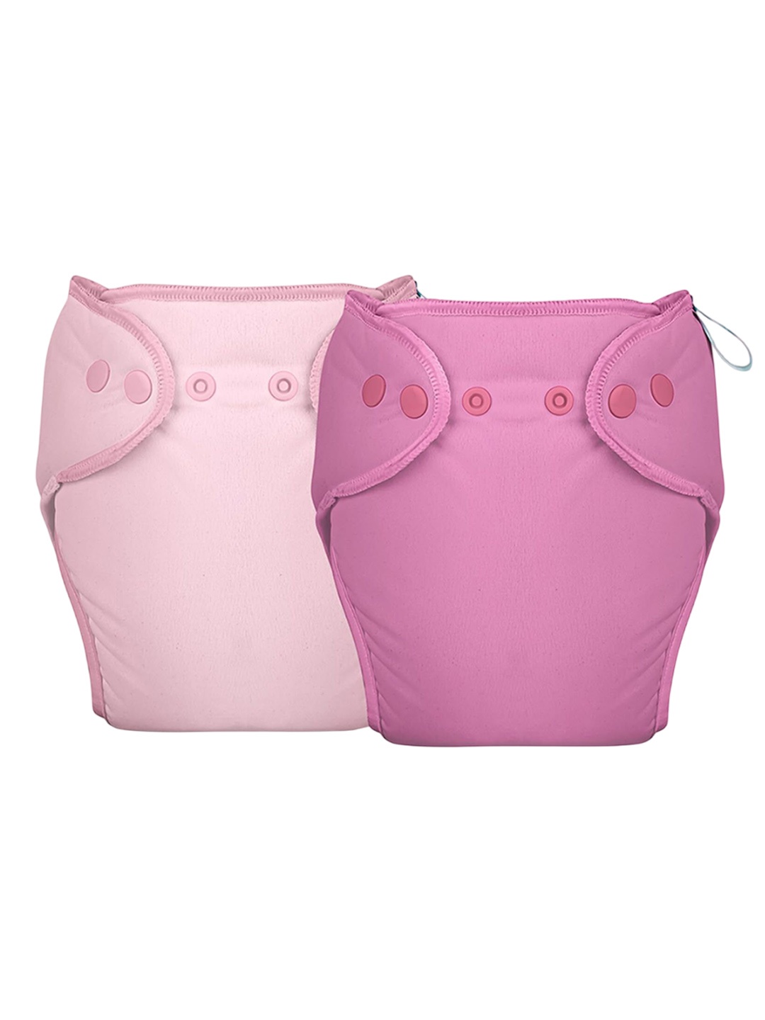 

Bumberry Pack Of 2 Reusable & Adjustable Cloth Diaper SN02_S005021_LXL-Multi, Pink