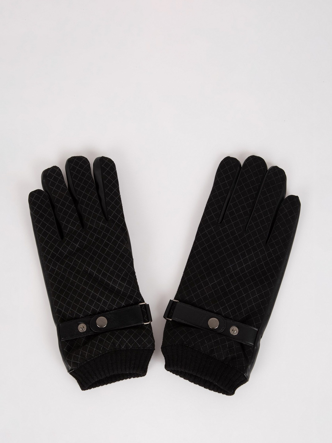 

DeFacto Men Biking Gloves, Black