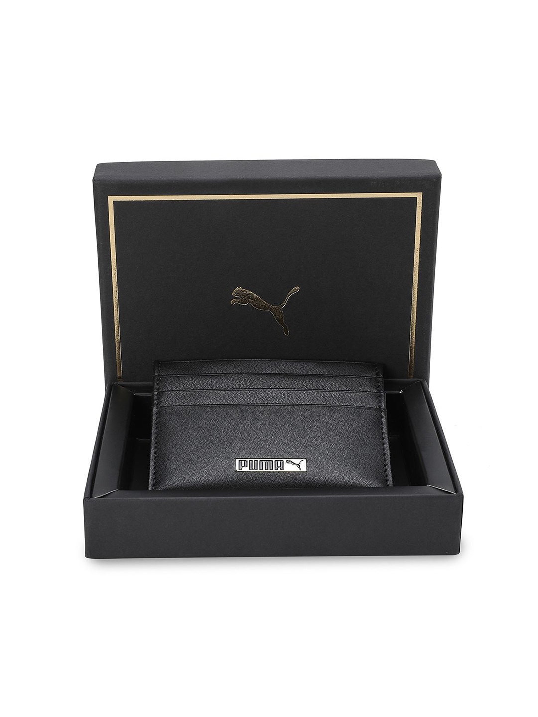 

Puma MINIMAL Unisex Leather Card Wallet, Black