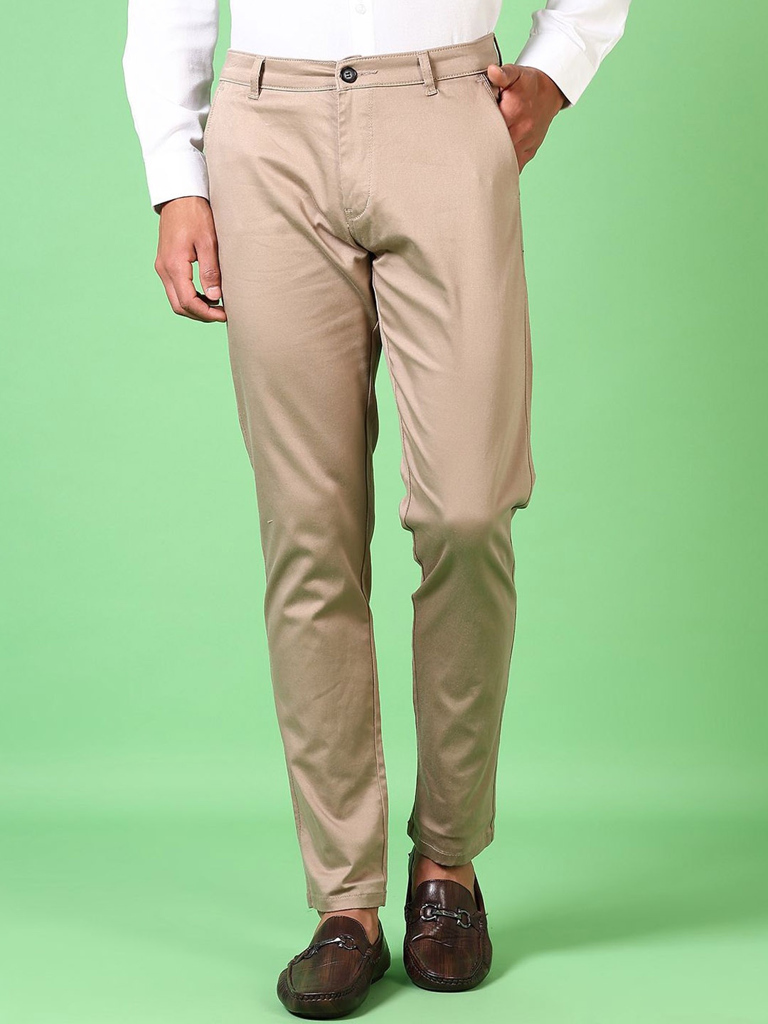 

V-Mart Men Chinos Trousers, Khaki