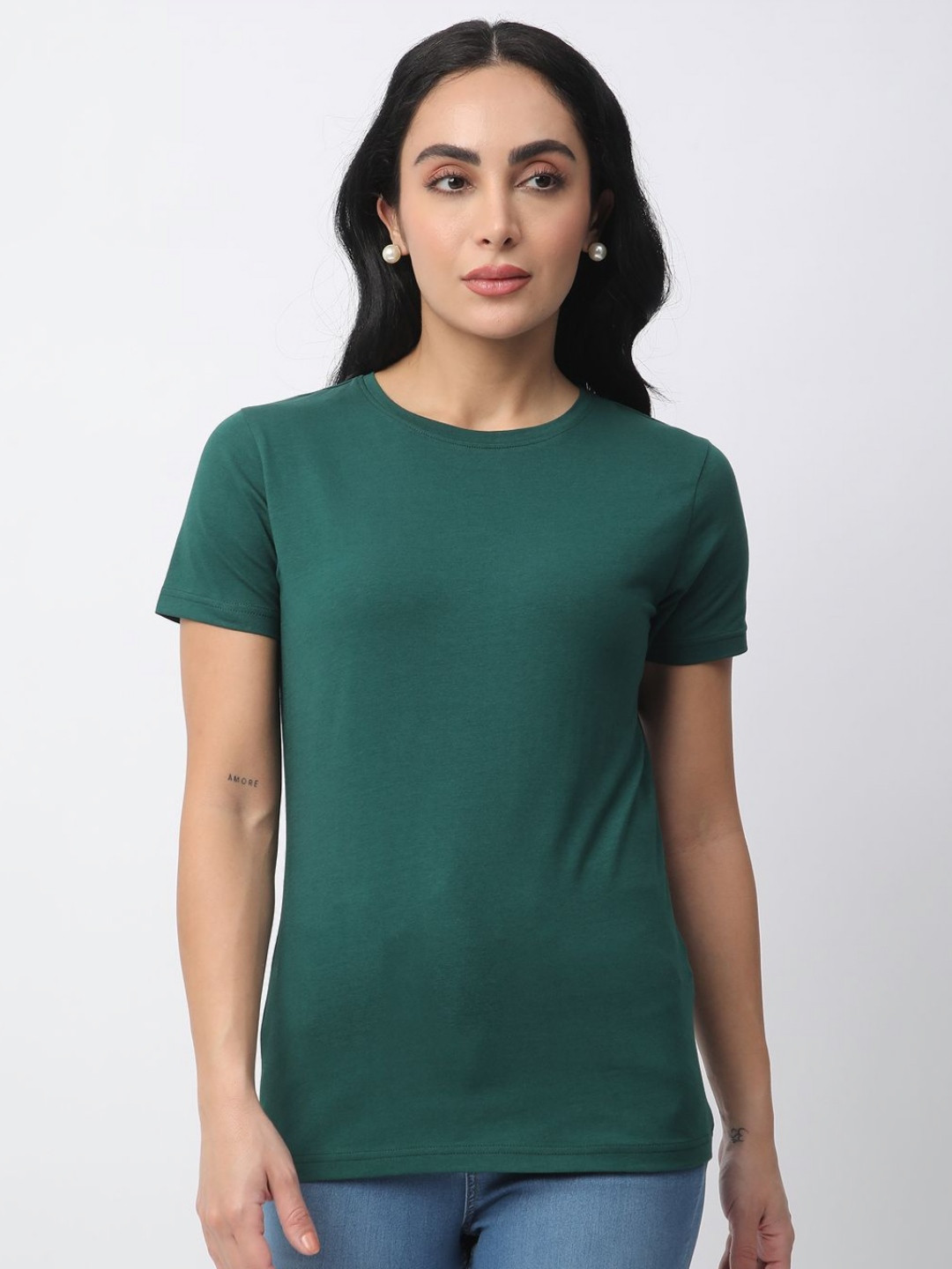 

R&B Women Pockets T-shirt, Green