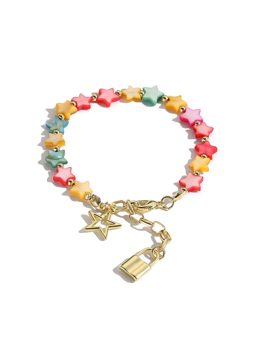 

StyleCast x Revolte Women Handcrafted Gold-Plated Charm Bracelet