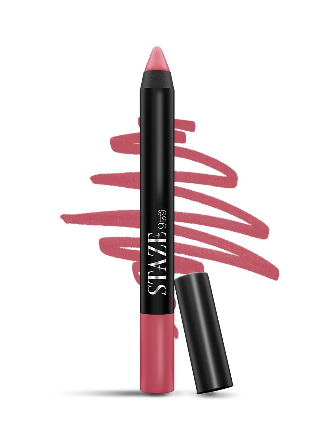 

STAZE Pout On Matte Finish Smudgeproof Lip Crayon with Jojoba Oil - Dusty Rose 08